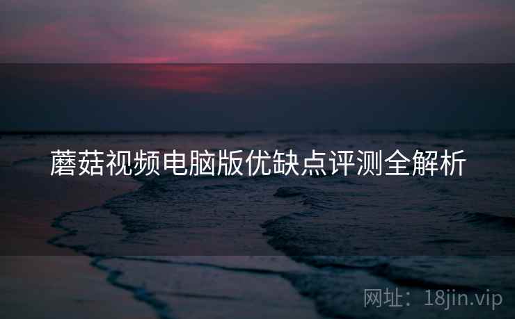 蘑菇视频电脑版优缺点评测全解析