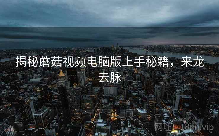 揭秘蘑菇视频电脑版上手秘籍，来龙去脉