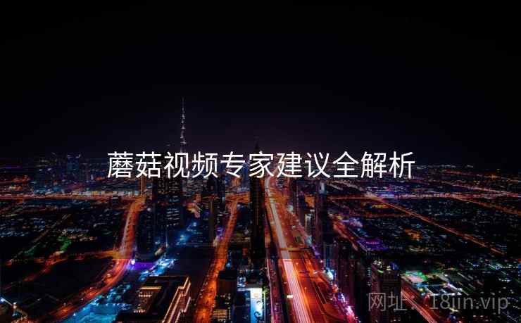 蘑菇视频专家建议全解析
